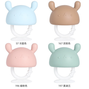 Juguete de Dentición para Bebés, Forma de Hongo, Silicona, 3 Meses o Más, Unisex, Colores Azul, Marrón, Rosa Oscuro, Opciones de Color Modylan - Product Image 4