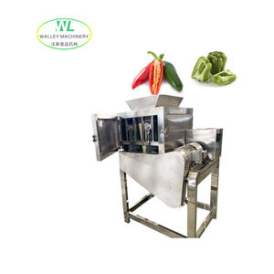 מכונת עיבוד מזון לחיתוך פלפל מקסיקני מסין עם מנוע ו-PLC להסרת גרעינים - Product Image 3