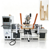 Tour à bois multifonction Mustang MT1202-5A avec gravure 3D, diamètre de rotation de 200 mm, longueur de pièce maximale de 1200 mm, 380 V