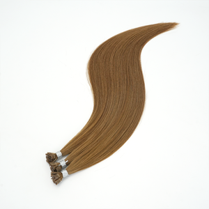 Extensions per capelli invisibili K-Tip marroni all'ingrosso, senza perdita di capelli, Remy vergini, punta piatta senza cuciture, capelli umani per bionde, qualità da salone - Product Image 2