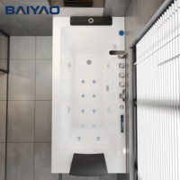 Bañera de Hidromasaje Inteligente Independiente para 1 Persona, de Acrílico, con Masaje, de Lujo para Hotel, con Grifo, de Foshan