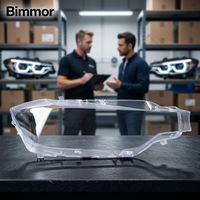 Feux de voiture Bimmor pour BMW F30 F35 2016-2018, couvercle en verre pour phares, coque en plastique pour phare avant, fabrication d'usine