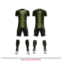 Seragam Sepak Bola Musim Panas Dewasa Unisex yang Dapat Disesuaikan, Atasan Bernapas Cepat Kering dengan Cetakan Transfer Panas, Set Poliester Lengan Pendek Polos