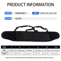 Ceinture lombaire de travail robuste en néoprène, réglable, pour le soutien du dos, idéale pour le levage industriel et le soulagement des douleurs lombaires