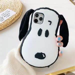 La <span class=keywords><strong>coque</strong></span> de téléphone iPhone 14 Pro Max et iPhone 13 en peluche <span class=keywords><strong>Snoopy</strong></span> est adaptée à la nouvelle version de dessin animé 12, douce - Product Image 2