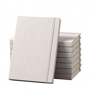A5 Linen Notebook Hardcover Elastic Band High Quality <b>Diary</b> Business Office <b>Work</b> Enterprise Customized LOGO Festival Gifts - Product Image 1
