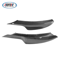 Véritable carbone sec haut ajustement sans écart pare-chocs avant séparateur lèvre avant volets pour BMW E90 335i LCI M Tech 09-12