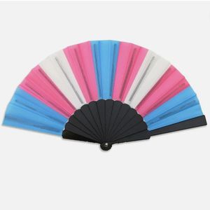 Personnalisé 23cm 33cm Imprimé Pride Rainbow Ventilateurs Pliants Décorations Pride Fan Gay <span class=keywords><strong>Lesbienne</strong></span> Mariage Pride Fan - Product Image 4