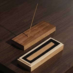 Wooden <b>Incense</b> <b>Holder</b> Burner Coffin <b>Incense</b> Storage Box <b>Holder</b> for Sticks Wooden <b>Incense</b> <b>Holder</b> with Storage - Product Image 6