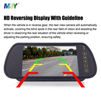 Hanhan7 pulgadas 4 Channel ideideo nnput urround ieiew Uad crecrecrecreview earview ararking evereverse everisplay ar irror onitor