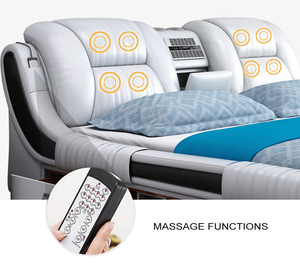 Lit super californien de luxe pour bébé massagetafels up-holstered huisdier bedden avec mobilier de chambre à coucher en velours noir rose king size - Product Image 5