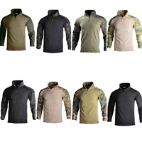 Veste Softshell Tactique Résistante à l'Usure G2 Frog Suit Imperméable Respirante Tissu Extensible Multi-Poches Tenue d'Activité Extérieure