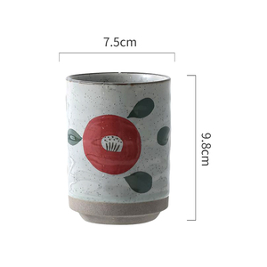 Tazza in Ceramica Giapponese Vintage da 250ml, Tazze da Tè in Porcellana <span class=keywords><strong>Fatte</strong></span> <span class=keywords><strong>a</strong></span> <span class=keywords><strong>Mano</strong></span>, Tazze Creative Retrò in Ceramica per Caffè e Latte - Product Image 2
