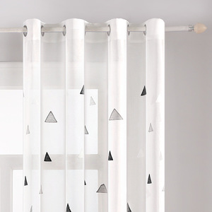 Nuovo prodotto di fantasia 2020 bianco nero grigio triangolo finestra <span class=keywords><strong>tende</strong></span> trasparenti, vendita calda a buon mercato soggiorno tenda trasparente/ - Product Image 4