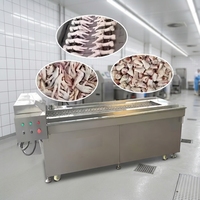 Machine à peler les pattes de poulet et les griffes de phénix, équipement horizontal pour enlever la peau jaune des pattes de poulet