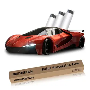 Monster Film Hoogglans Anti-Vergeling Anti-Kras Zelfgenezend Zand Proof Tpu 12mil 5 * 50ft Ppf Wrap Voor Auto 'S