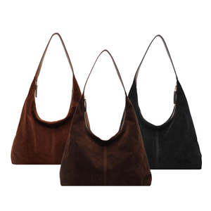 Sac à main pour femme en daim rétro de grande capacité, sac à bandoulière tendance - Product Image 3