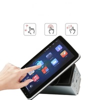 Pemutar Multimedia Audio mobil 2din 10.1 inci, Radio mobil elektrik Android, layar 360 derajat, pemutar Multimedia Audio mobil Stereo Carplay/DSP/4G/RDS