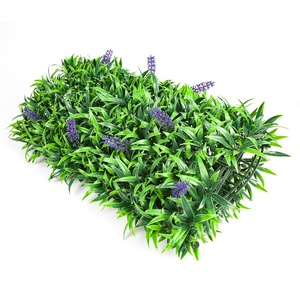 Morden UV style décoration de la maison extérieur fausse herbe haie <span class=keywords><strong>Jungle</strong></span> Vertical vert suspendu plante artificielle herbe mur - Product Image 5