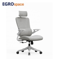 Fauteuil de bureau ergonomique de direction EGROspace Luxury Professional Factory avec appui-tête en maille et accoudoirs pivotants
