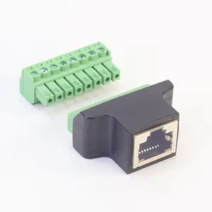 rj45 socket to 8-bit terminal RJ45 network port to terminal RJ45 adapter RJ45 to 8pin terminal female to 8pin