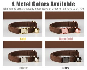 Sô Cô La Veet Cá Nhân Mèo & Con Chó Nhỏ Cổ Áo Cung Dây Xích Thiết Lập, Tùy Chỉnh Khắc Mèo Con Con Chó Con Tên Tag, Miễn Phí Chuông Vàng, Nam - Product Image 6