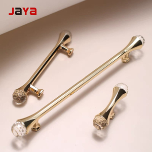 Ручки для мебели JAYA Gold Crystal End: цинковый сплав, для шкафов, ящиков, дверей - Product Image 2