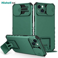 Coque de téléphone entièrement protectrice pour appareil photo, plusieurs couleurs, avec support, antichoc, pour iPhone 14 Plus