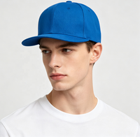 Gorras de Béisbol con Logotipo Personalizado, Lisas, con Visera Plana, 6 Paneles, de Algodón, Ajustables, Unisex, Estilo Hip Hop, con Cierre a Presión