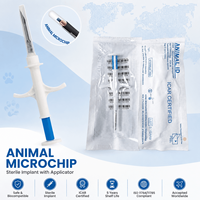 Seringue à microchip pour animaux, prix de gros, 134,2 kHz FDX-B, étiquette d'identification RFID pour animaux de compagnie, transpondeur ISO 11784/11785 EM4305 pour la gestion des animaux