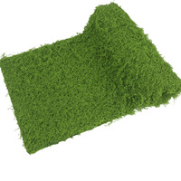 YOPIN-6008 Gazon artificiel en fausse mousse, ornements de paysage miniature, style peluche, style crocheté pour la conception de scènes naturelles