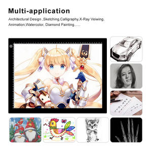 Handlettering Lumineux <span class=keywords><strong>A3</strong></span> Croquis Alimenté Recharge Light Up Copie Éclairage Sans Fil Tracing Board Led Light Pad - Product Image 2