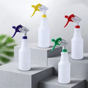 ขวดสเปรย์พลาสติก HDPE ขนาด 500 มล. 650 มล. 1000 มล. แบบรีฟิลได้ พร้อมหัวฉีดสำหรับน้ำยาทำความสะอาด - Product Image 1