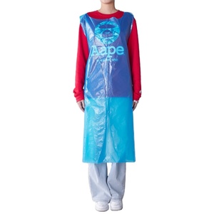 <span class=keywords><strong>De</strong></span> Protección desechable <span class=keywords><strong>de</strong></span> plástico <span class=keywords><strong>de</strong></span> cocina PE médica delantal quirúrgico delantal - Product Image 1