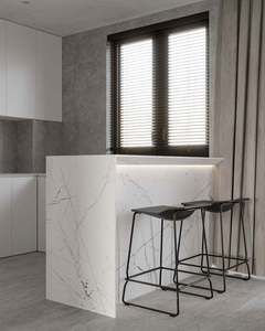 Gabinetes de Cocina Modernos de Alta Gama en Madera Maciza con Acabado en Laca Blanca 2pac y Estantes con LED - Product Image 3