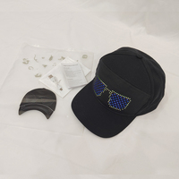 All'ingrosso Ultra sottile pannello di illuminazione a LED flessibile personalizzato cappello Snapback Bluetooth App programmabile dinamico Soft LED cappello schermo