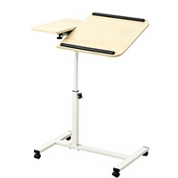 Bureau réglable en hauteur de qualité supérieure, table de chevet mobile, pliage et réglage en hauteur faciles, bureau de lit, bureau de canapé, bureau paresseux
