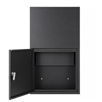Boîte à colis murale moderne en gros, antivol, verrouillable, étanche, en métal, pour extérieur, avec support OEM personnalisé