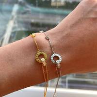 Inspirational classico minimalista signore gioielli Sterling Ag 925 argento infinito Billie Bijoux bracciale regalo di san valentino