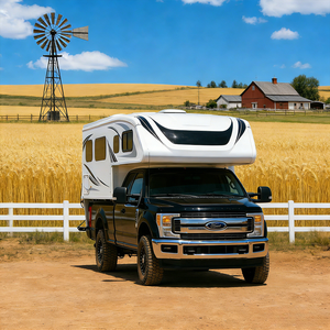 Toilette de camping-car de luxe de haute qualité en fibre de verre/aluminium pour camion tout-terrain, pliable, étanche, avec panneau sandwich, coque de camping-car à glissière - Product Image 5