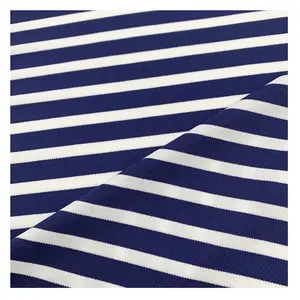 New high quality nylon spandex yarn dyed stripe knitted fabric for swimwear bikini stretched swimsuit rib fabric supplier