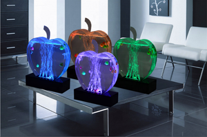 โคมไฟตั้งโต๊ะ LED รูปทรงแอปเปิ้ล พร้อมฟองน้ำเปลี่ยนสีตามการสัมผัส เหมาะสำหรับตกแต่งคริสต์มาส - Product Image 6