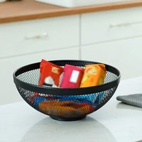 Vente en gros de paniers de cuisine en treillis métallique galvanisé de haute qualité panier de rangement en fil métallique panier de fruits et légumes en treillis métallique