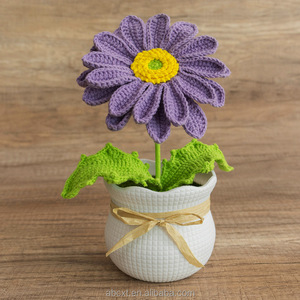 กระถางต้นไม้ถักโครเชต์ประดิษฐ์สำหรับตกแต่งรถยนต์กระถางต้นไม้ทำด้วยมือ - Product Image 6