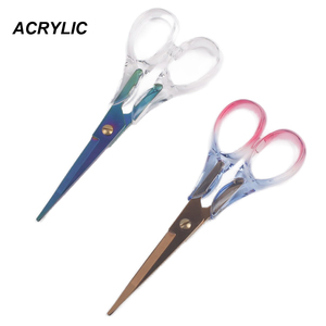 Forbici elettrolitiche di lusso in acrilico forbici per taglio di carta cucito sartoriale ricamo casa/ufficio cancelleria forniture - Product Image 1