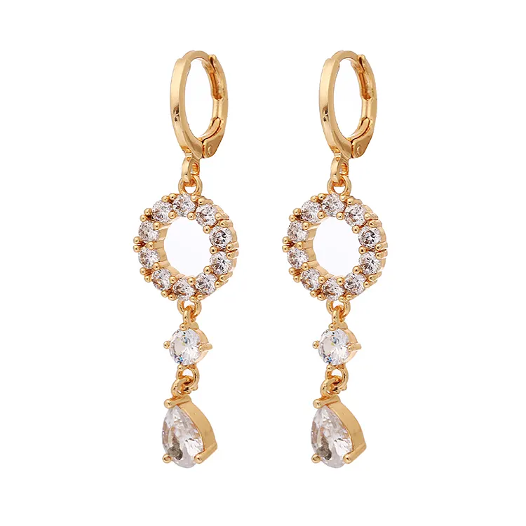 wholesale new design 2022 jewelry fashion women female copper zircon earring