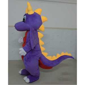 Costume de mascotte de dragon violet <span class=keywords><strong>Masco</strong></span> Nouvel An 2024 pour adulte - Product Image 3