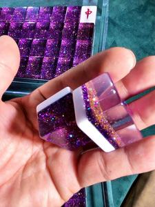 American Mahjong Set Mahjong Set Case Acrylic Customized 166 Quality Acrylic <b>Tiles</b> with Colorful Prints - Product Image 1