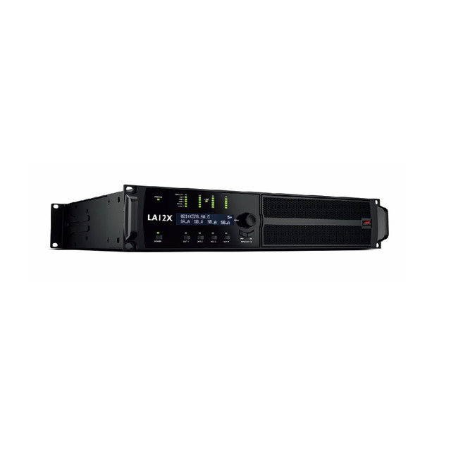 12000W 4 in X 4 Out Architecture Amplifier with 4ch DSP Processor and  AES/EBU Input Card