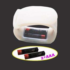 Pulsera LED programable con control remoto, luces RGB, tamaño ajustable, control DMX/PC, silicona ecológica y ABS para fiestas - Product Image 4